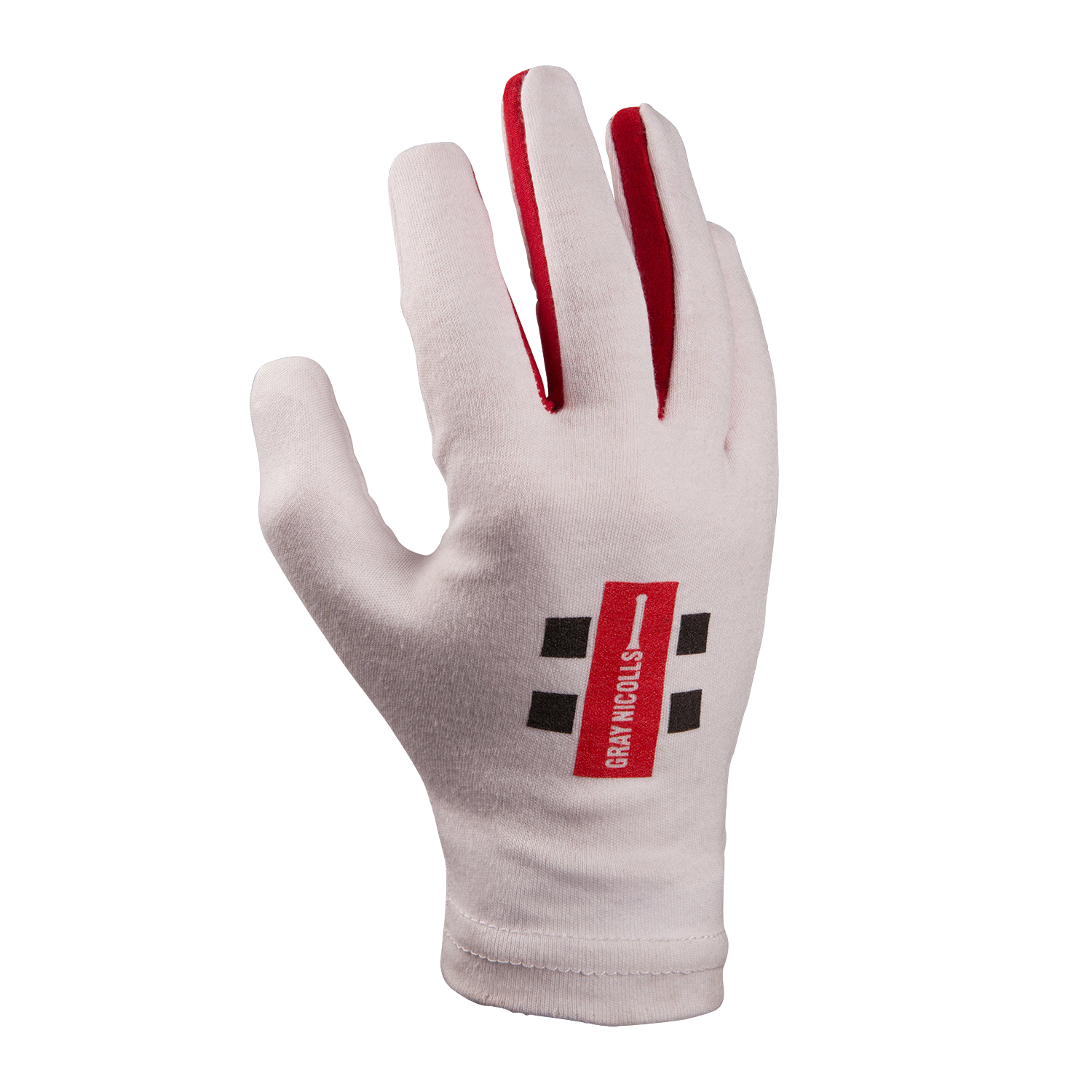 Gray-Nicolls Pro Full Finger Batting Inners - White White Cricket Inner Gloves Gray-Nicolls