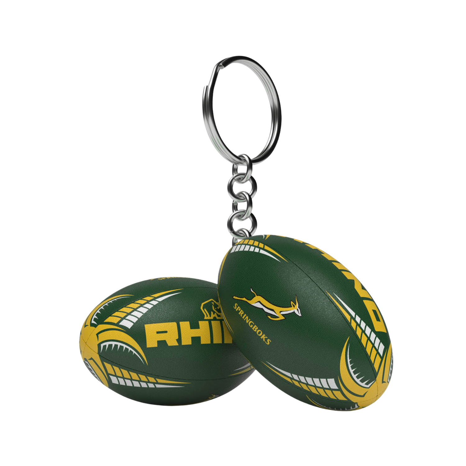 Rhino South Africa Supporters mini rugby ball keyring