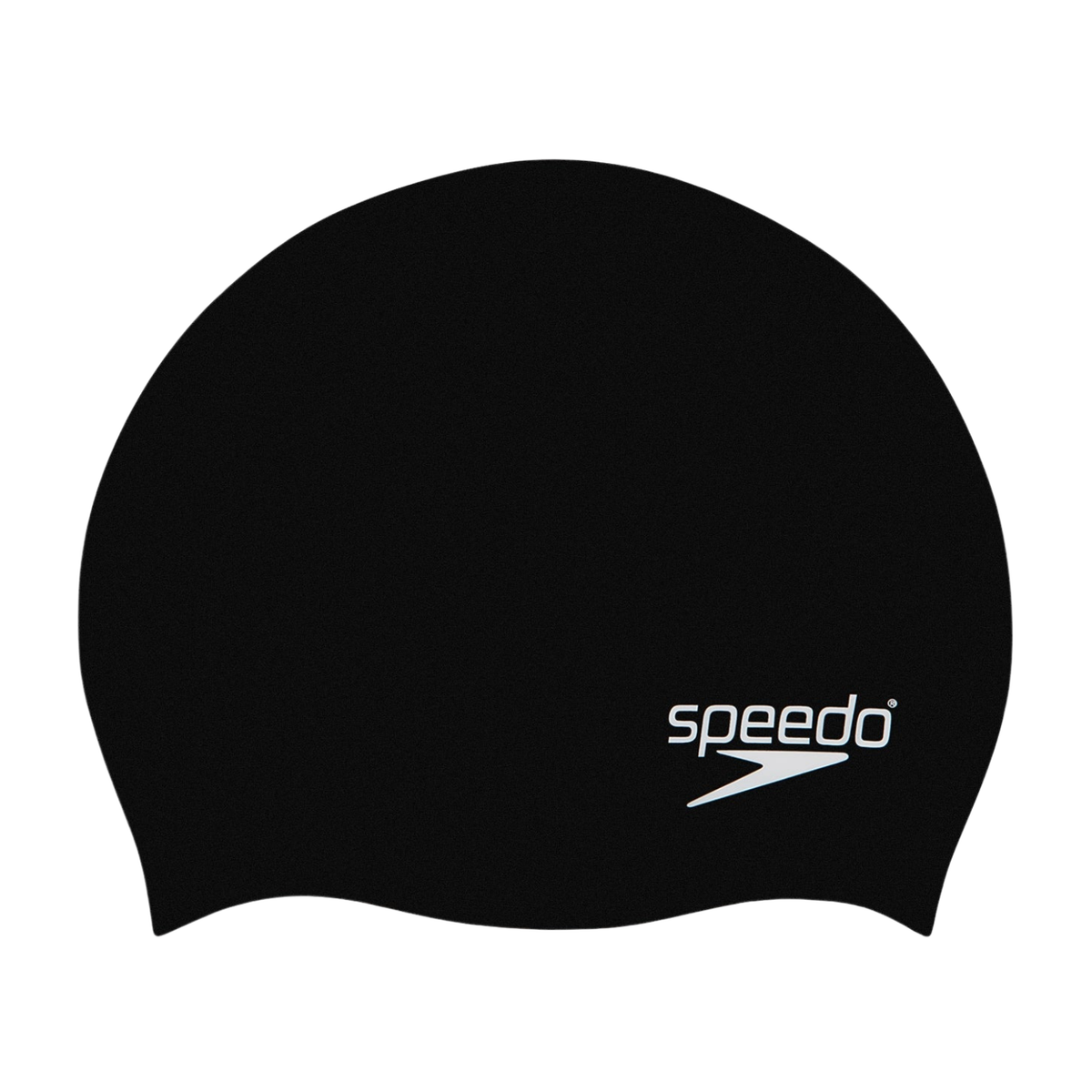 Speedo Moulded Silicone Swim Cap Black O S Swimming Cap Speedo