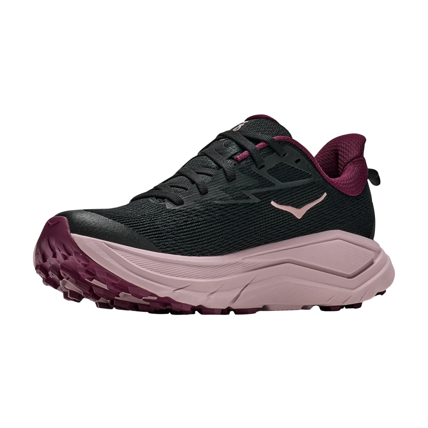 Hoka Challenger 8 Running Shoe Women, Black/Pink Opal, detail view