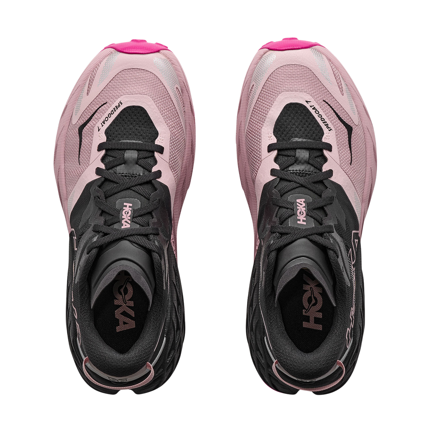 Hoka Speedgoat 7 Running Shoe Women, Black/Pink Opal, detail view
