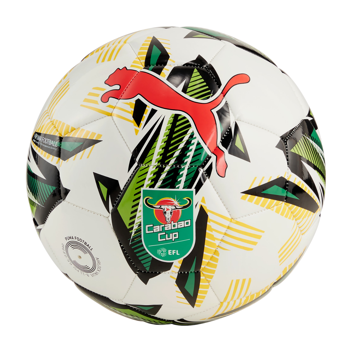 Puma Orbita 6 Carabao Cup Football Size 5 - White/Multicolour White Footballs Puma