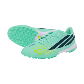 Adidas F50 Hyperfast Club Turf Football Shoes Junior - Mint/Navy/Lemon (KK1367) Football Boots Adidas