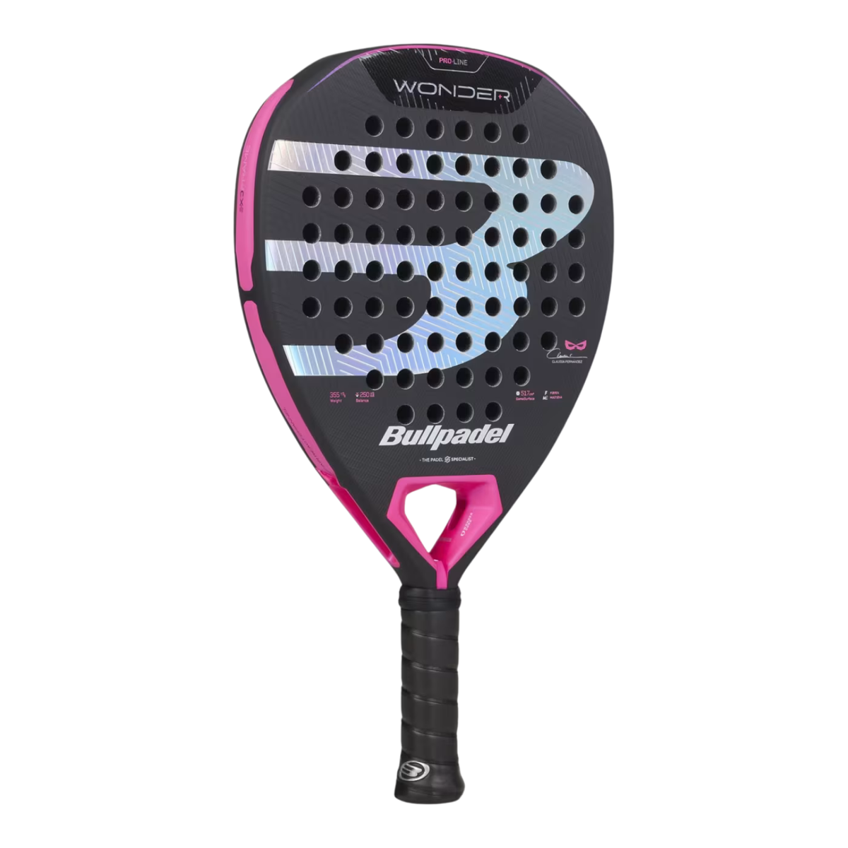 Bullpadel Wonder 27 Padel Racket - Black