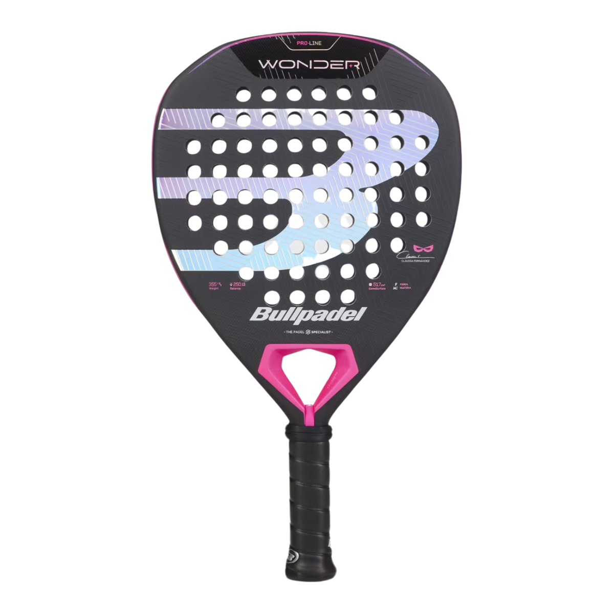 Bullpadel Wonder 27 Padel Racket - Black