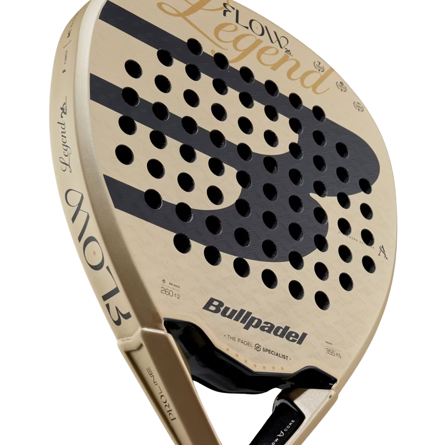 Bullpadel Flow 27 Padel Racket - Gold Padel Rackets BullPadel