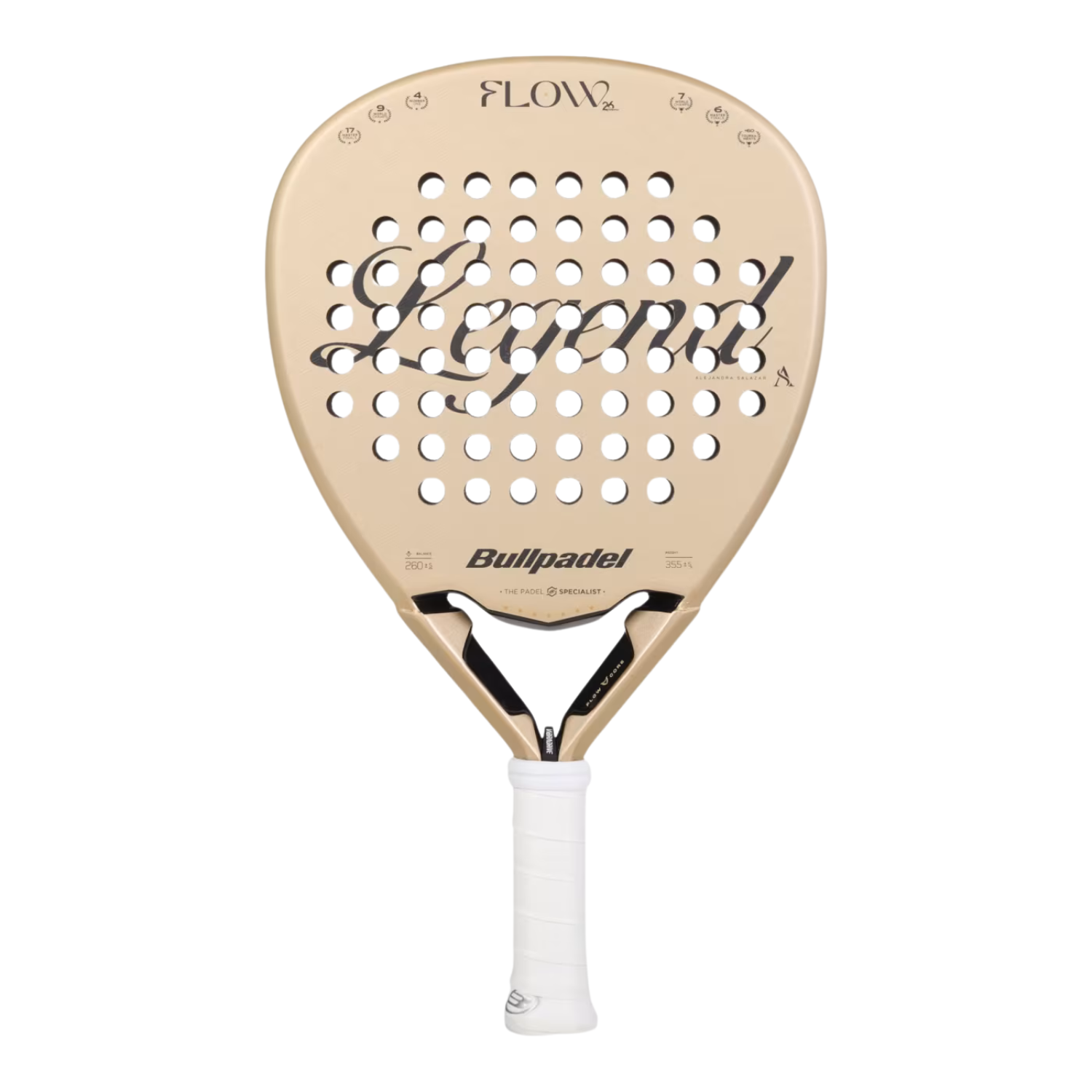 Bullpadel Flow 27 Padel Racket - Gold Padel Rackets BullPadel
