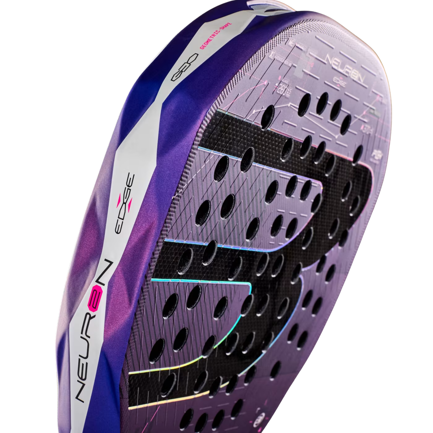 Bullpadel Neuron 02 Edge 27 Padel Racket - Purple Padel Rackets BullPadel