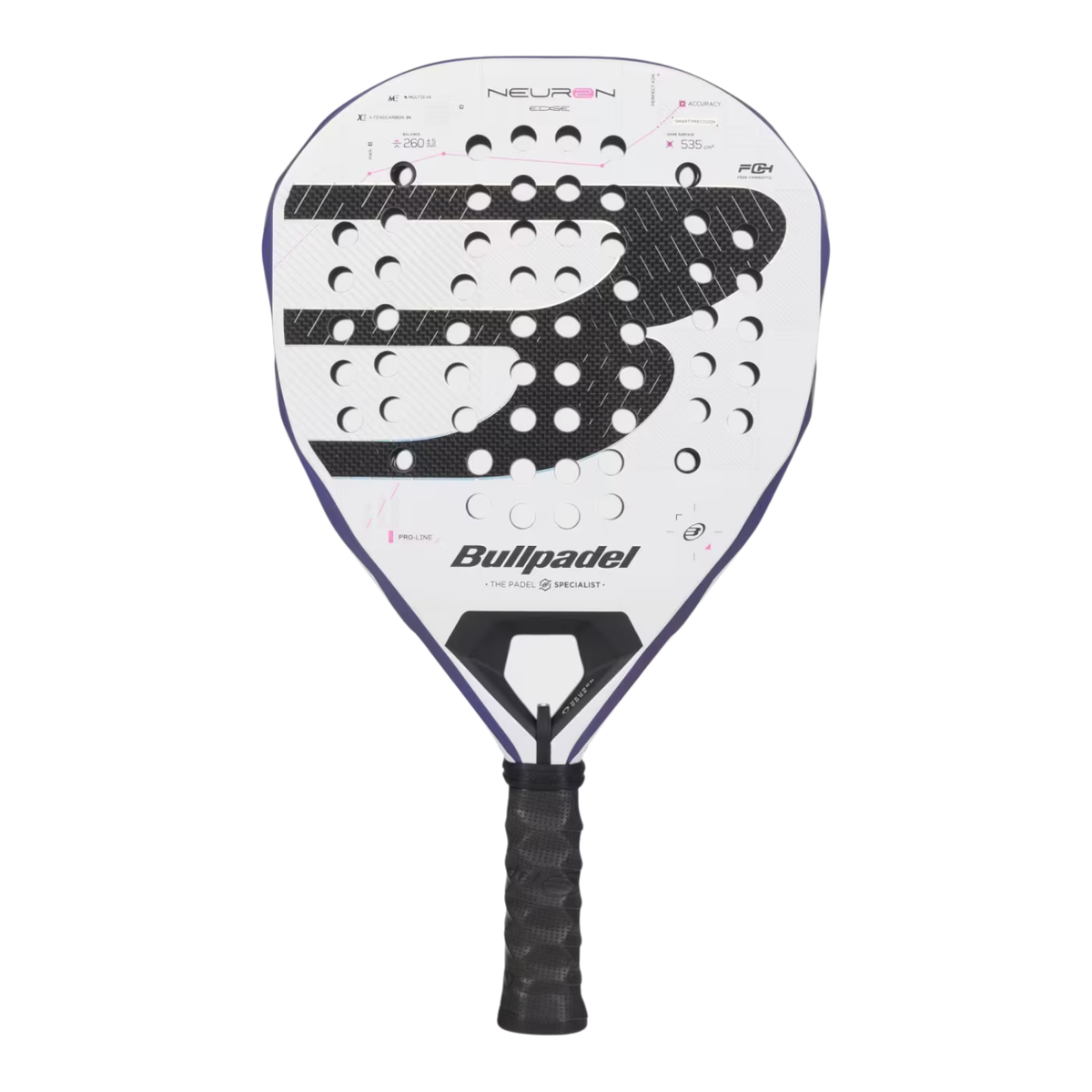 Bullpadel Neuron 02 Edge 27 Padel Racket - Purple