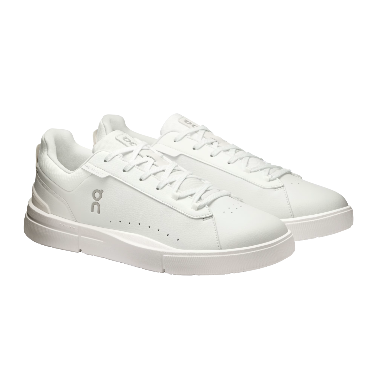 On THE ROGER Advantage Men's Court Trainers - White Shoes On Running