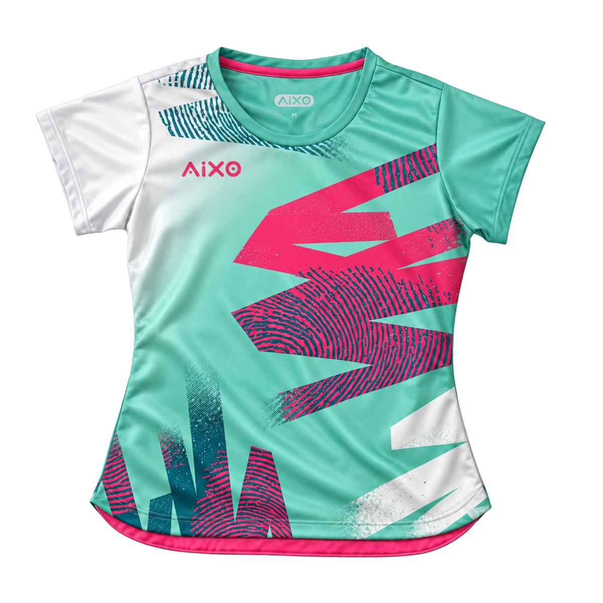 AIXO Eighties Capsule Womens T-Shirt 2 - Mint Mint Clothing Aixo