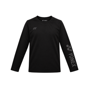 Yonex YLSS2024J Long Sleeve T-Shirt Junior - Black Black Clothing Yonex
