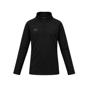 Yonex YMDL2024J Zip Midlayer - Junior Black Clothing Yonex