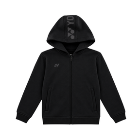 Yonex YHD2024J Zip Hoodie Junior - Black Black Clothing Yonex