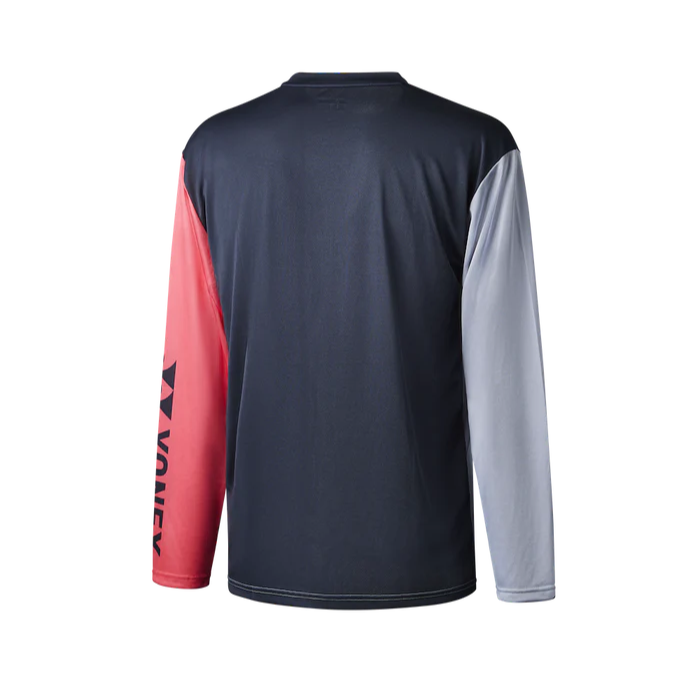 Yonex YLST323J Long Sleeve T-Shirt Junior (Silver/Gunmetal/Cerise)