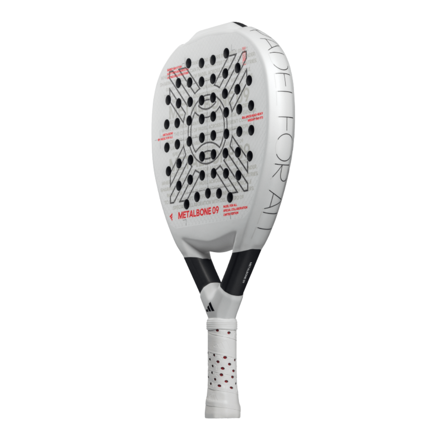 Adidas Metalbone 09 Padel Racket - White Padel Rackets Adidas