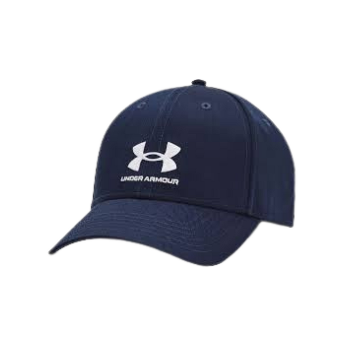 UA Branded Lockup Adjustable Cap Mens 1381645 Midnighy Navy Headwear Under Armour