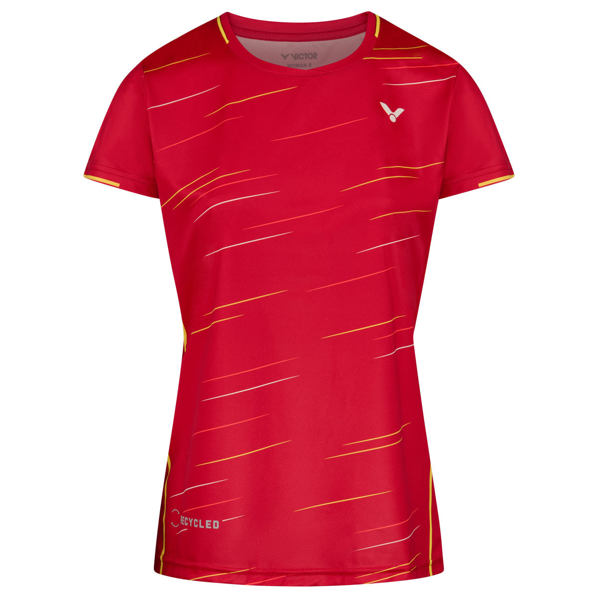 VICTOR (T-24101 D) T-shirt Women Red Red S Clothing Victor
