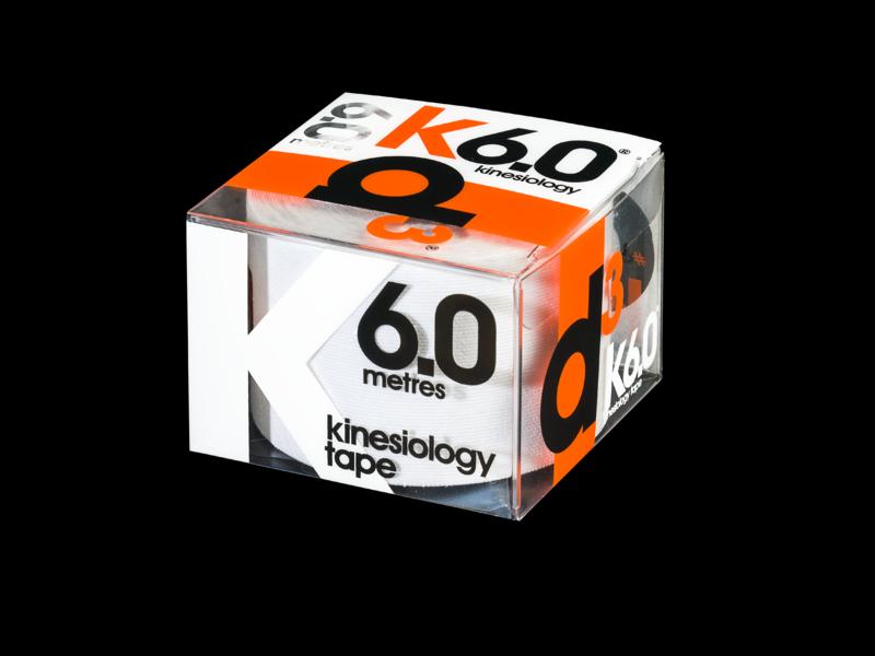 D3 K6.0 Kinesiology Tape (White)
