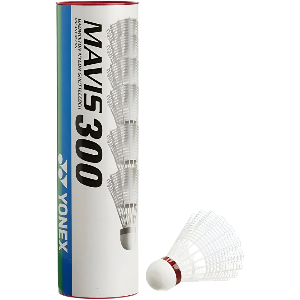 Yonex Mavis 300 Fast 1/2 dozen - White From £10.15 White One Size Synthetic Shuttle Yonex
