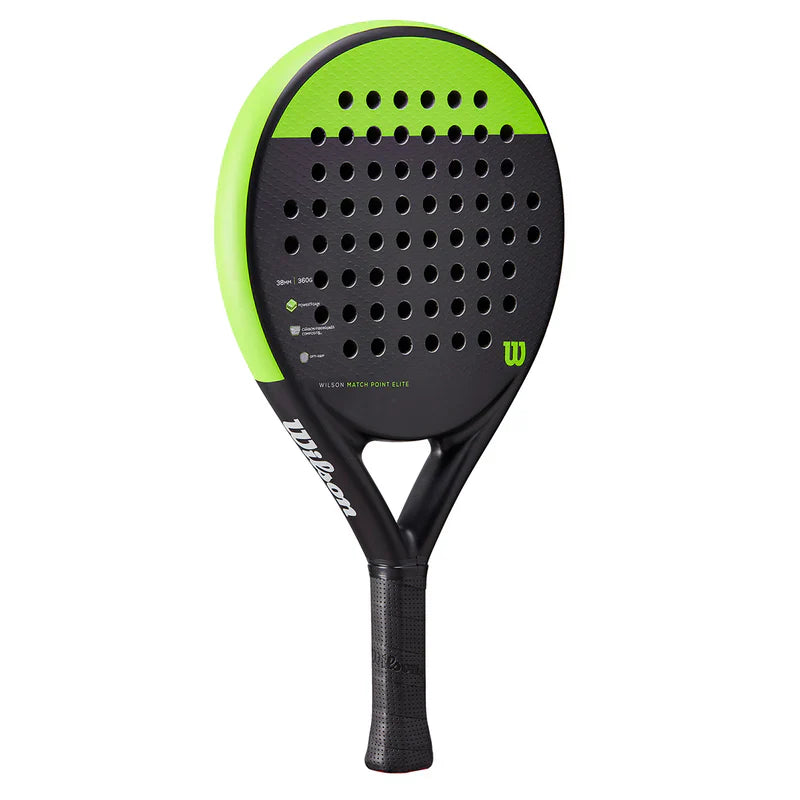 Wilson Match Point Elite WR079911U Padel Racket (Black/Green)