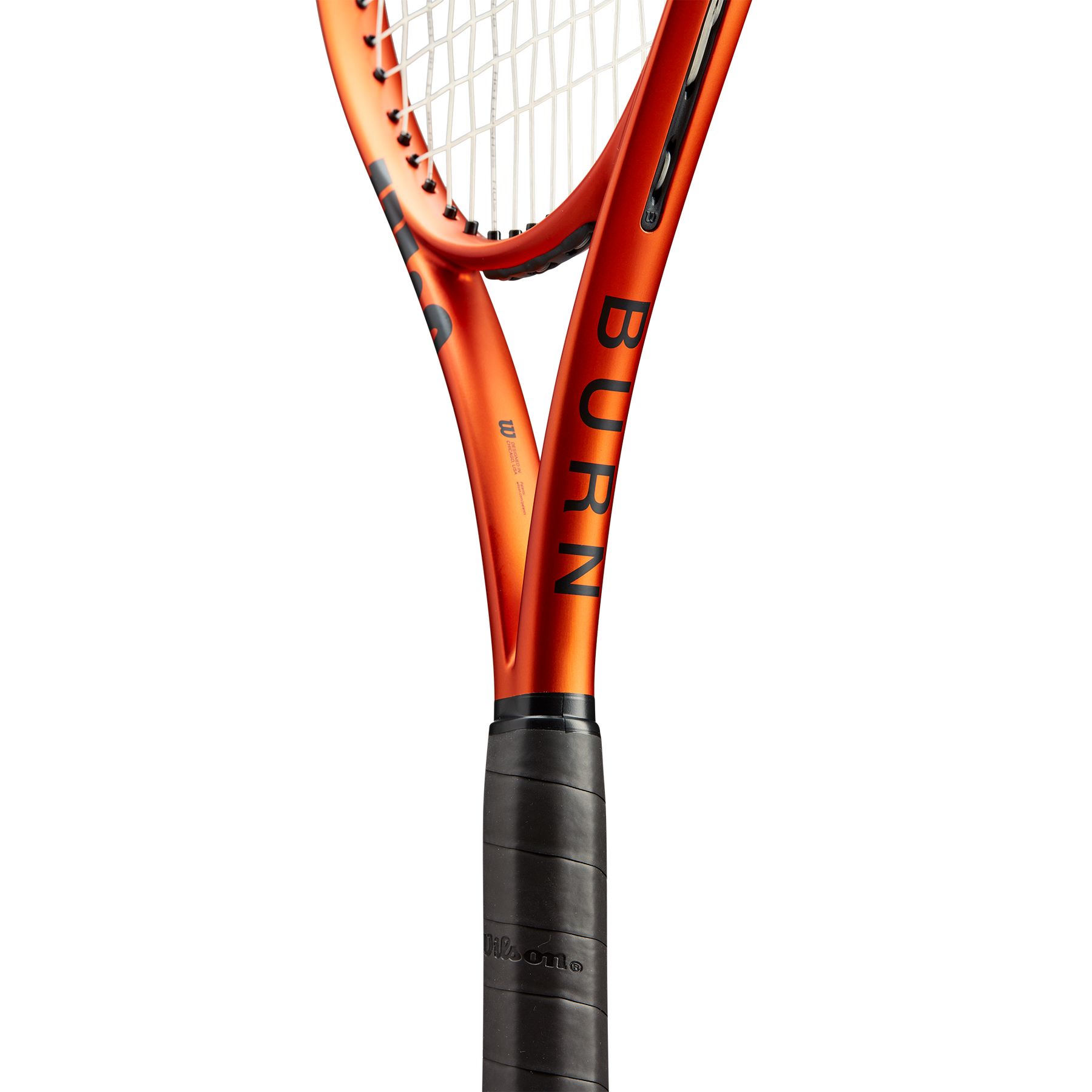 Wilson Burn 100 V5.0 Tennis Racket - Black/Orange