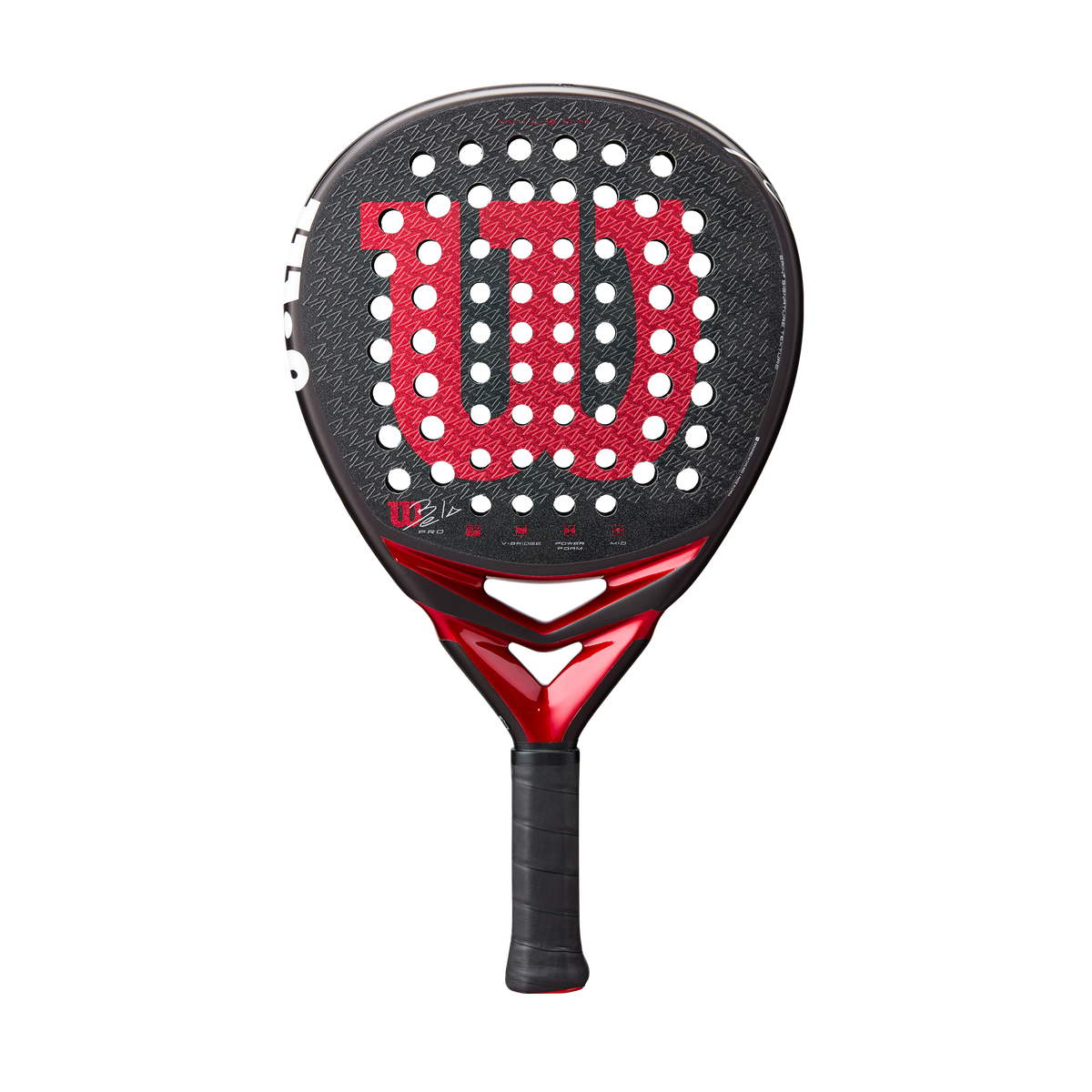 Wilson Bela Pro V3 Padel Racket - Black/Red