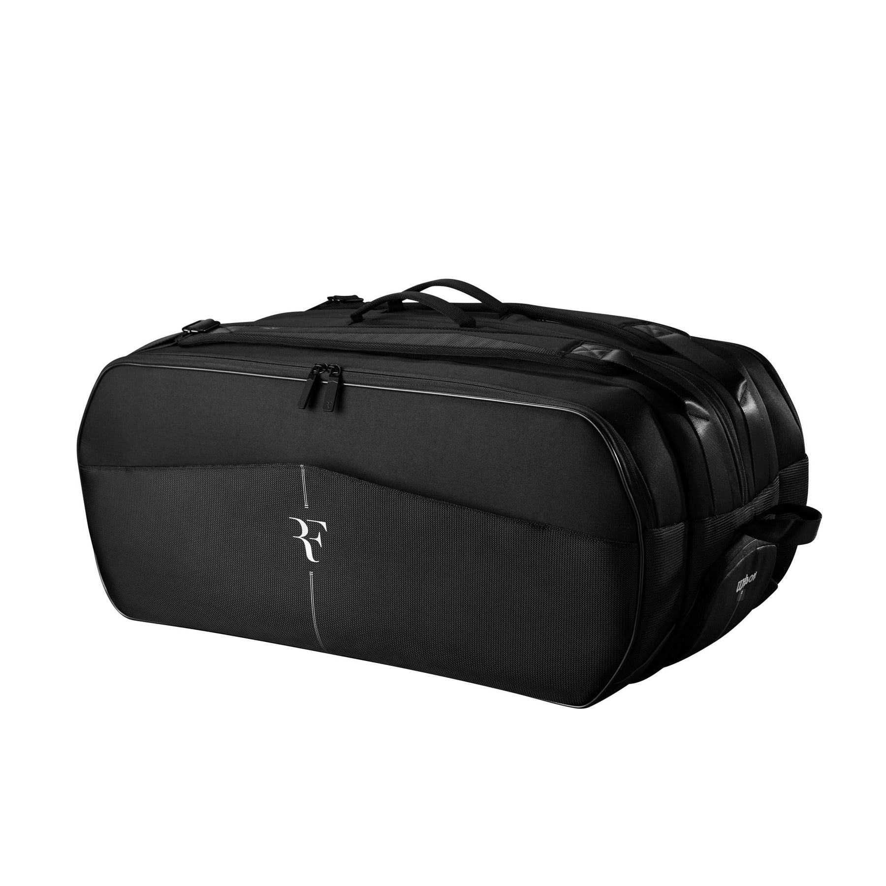 Wilson Roger Federer Tournament 15 Racket Bag 2024 Black 15 Rackets Luggage Wilson