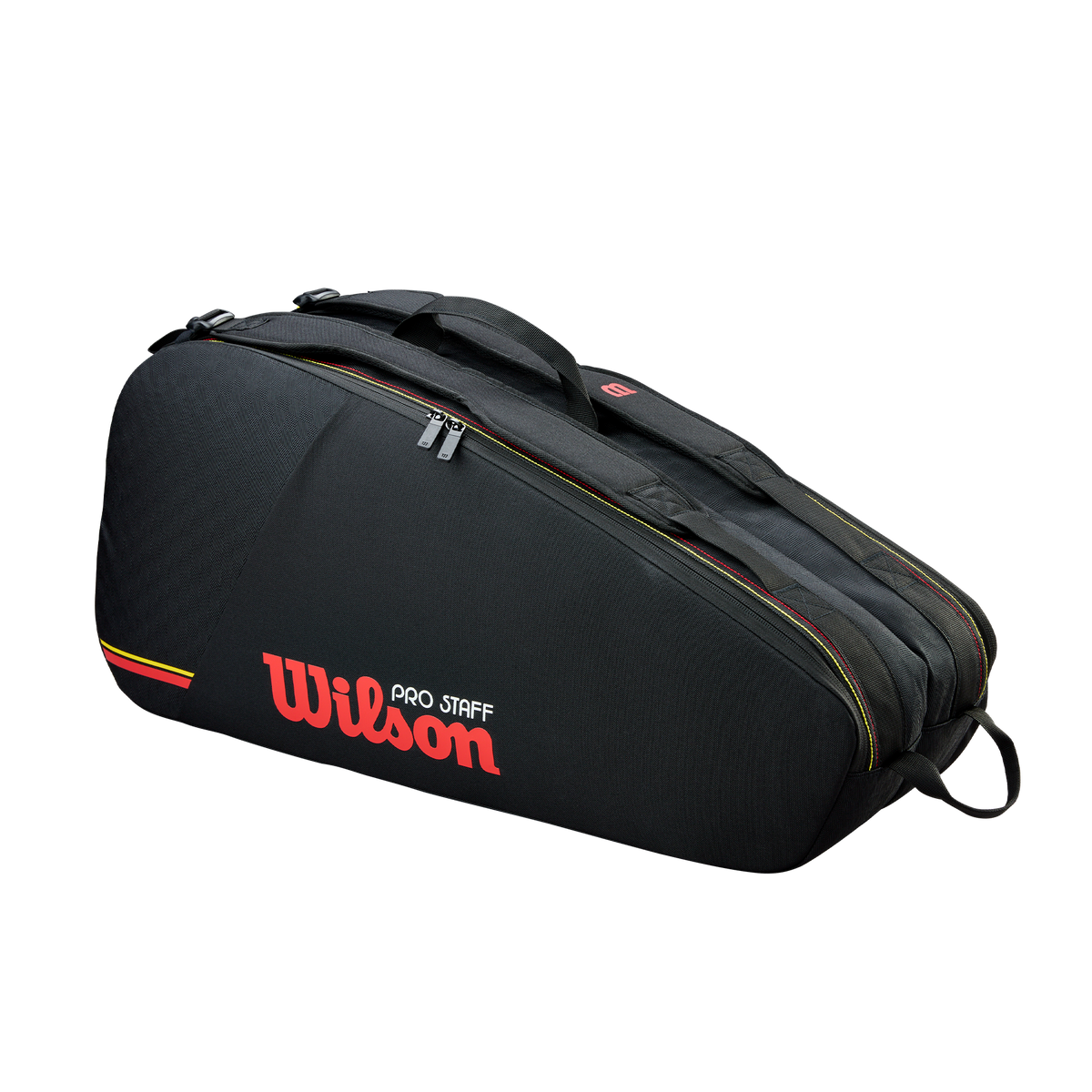 Wilson Pro Staff Classic Tennis Racket Bag - Black Black 6 Rackets Luggage Wilson