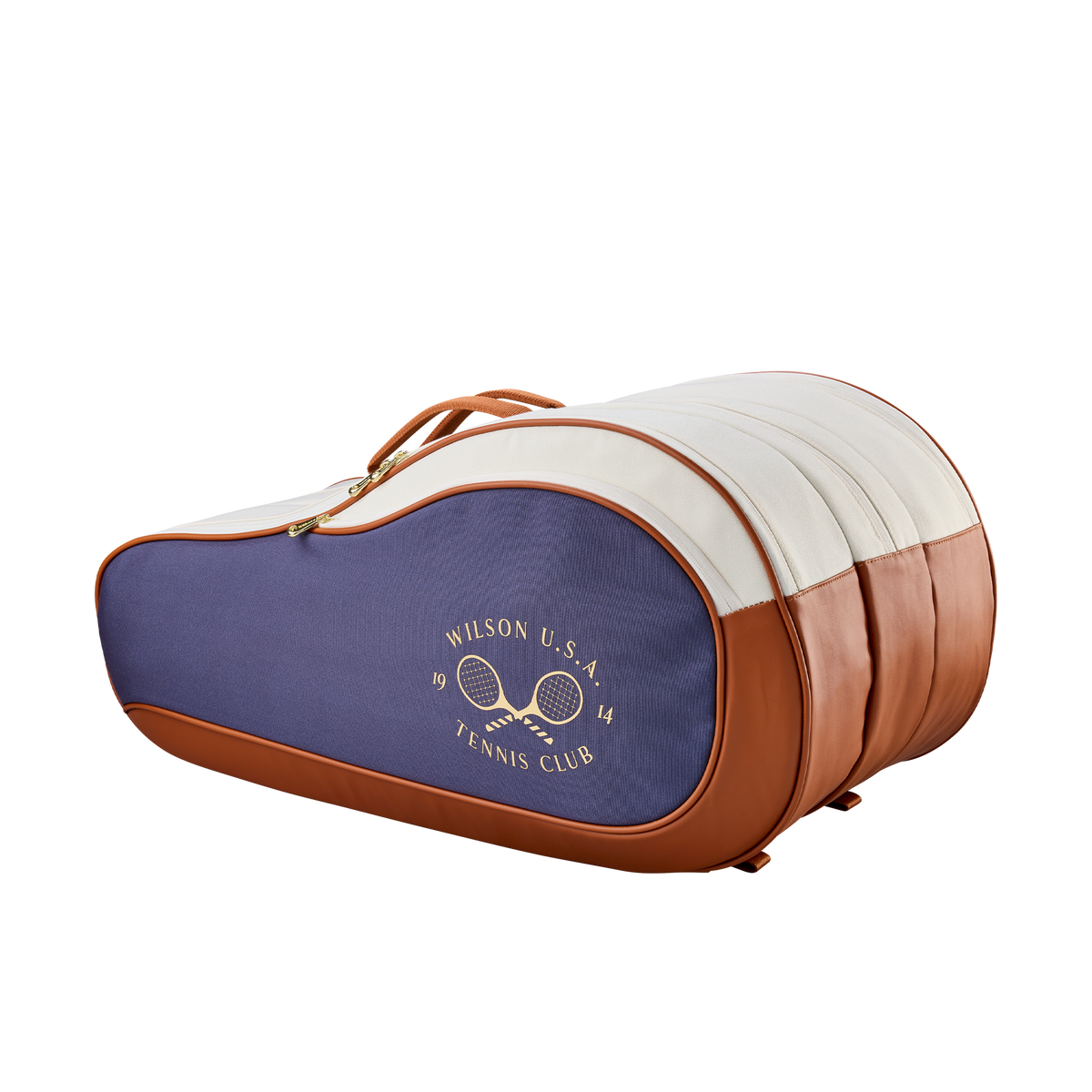 Wilson Heritage V2 12 Racket Bag - Cream/Navy Cream Navy 12 Rackets Luggage Wilson