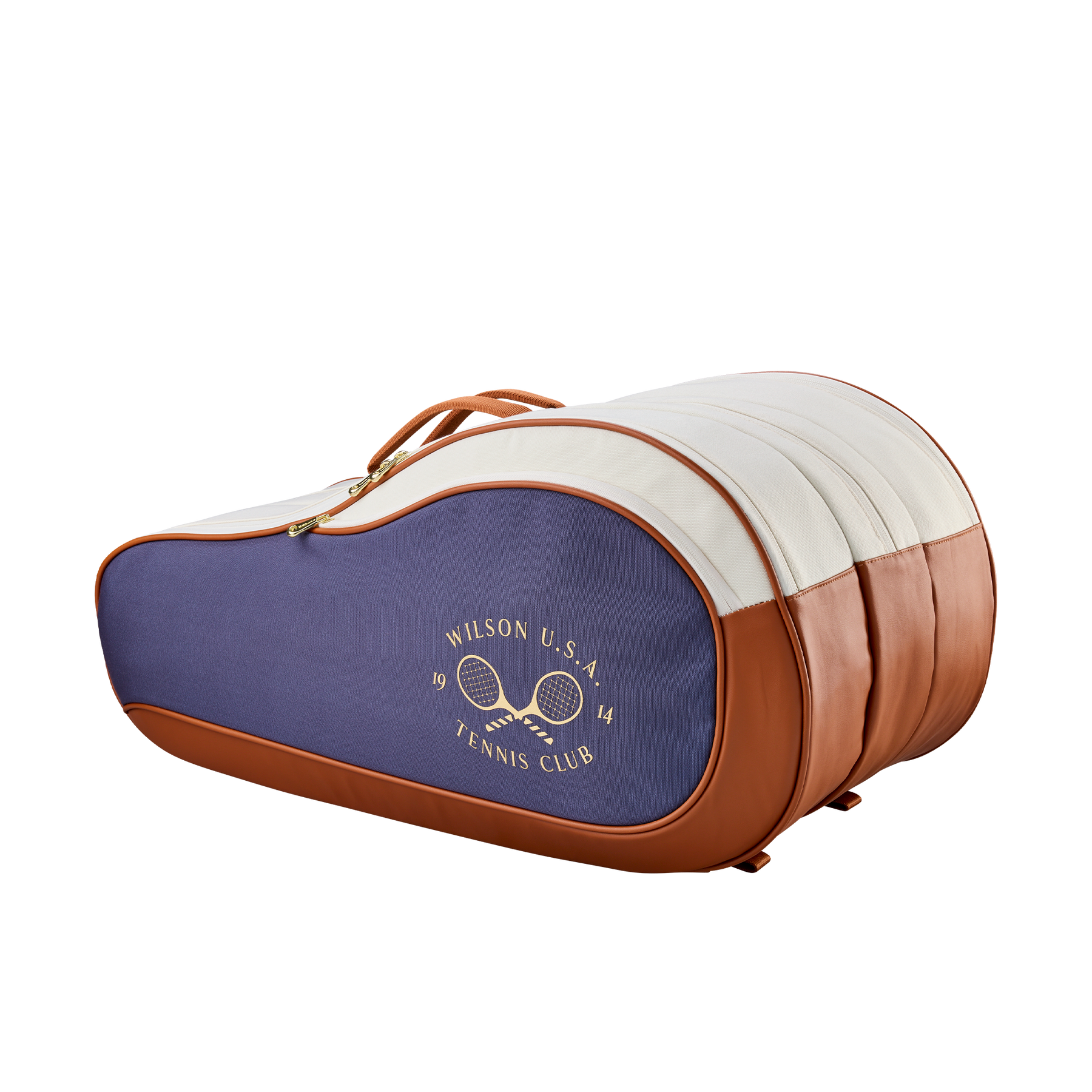 Wilson Heritage V2 12 Racket Bag - Cream/Navy Cream Navy 12 Rackets Luggage Wilson