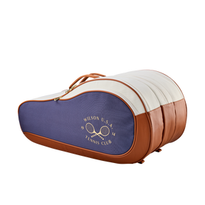 Wilson Heritage V2 12 Racket Bag - Cream/Navy Cream Navy 12 Rackets Luggage Wilson