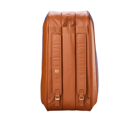 Wilson Heritage V2 12 Racket Bag - Cream/Navy Luggage Wilson