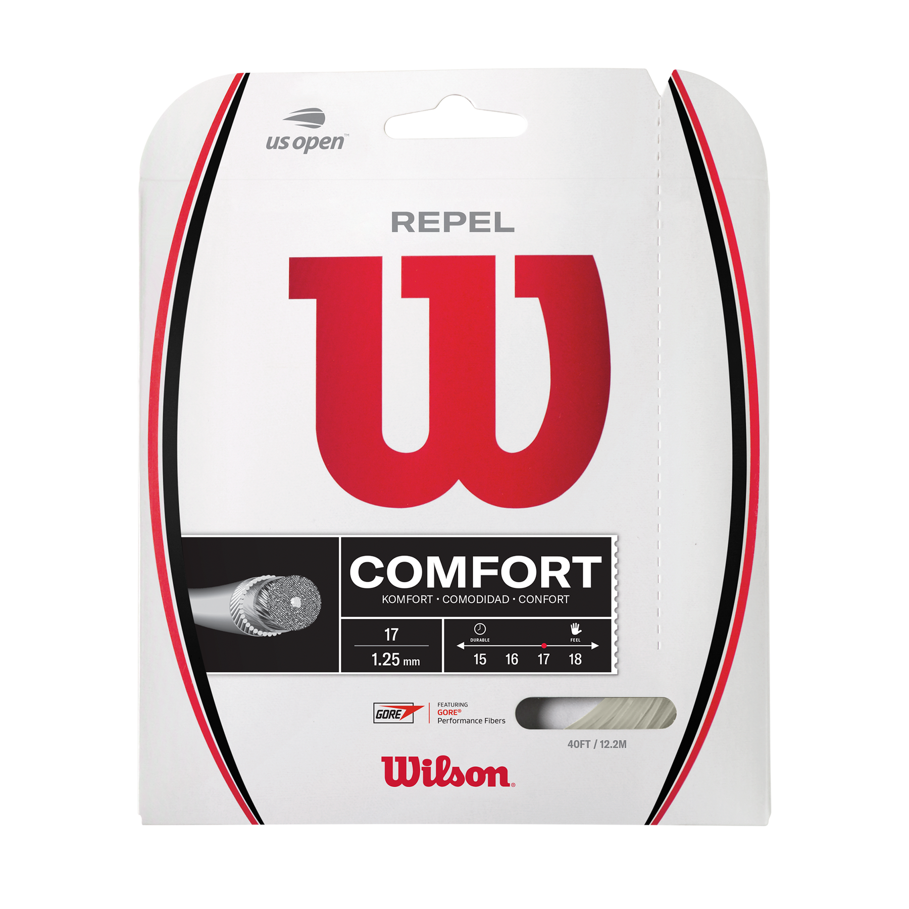 Wilson Repel 17 String Set - Natural Natural 1.25mm 12M Set String (Packs) Wilson