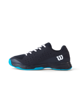 Wilson Rush Pro L Tennis Shoes Junior - Black/ Blue