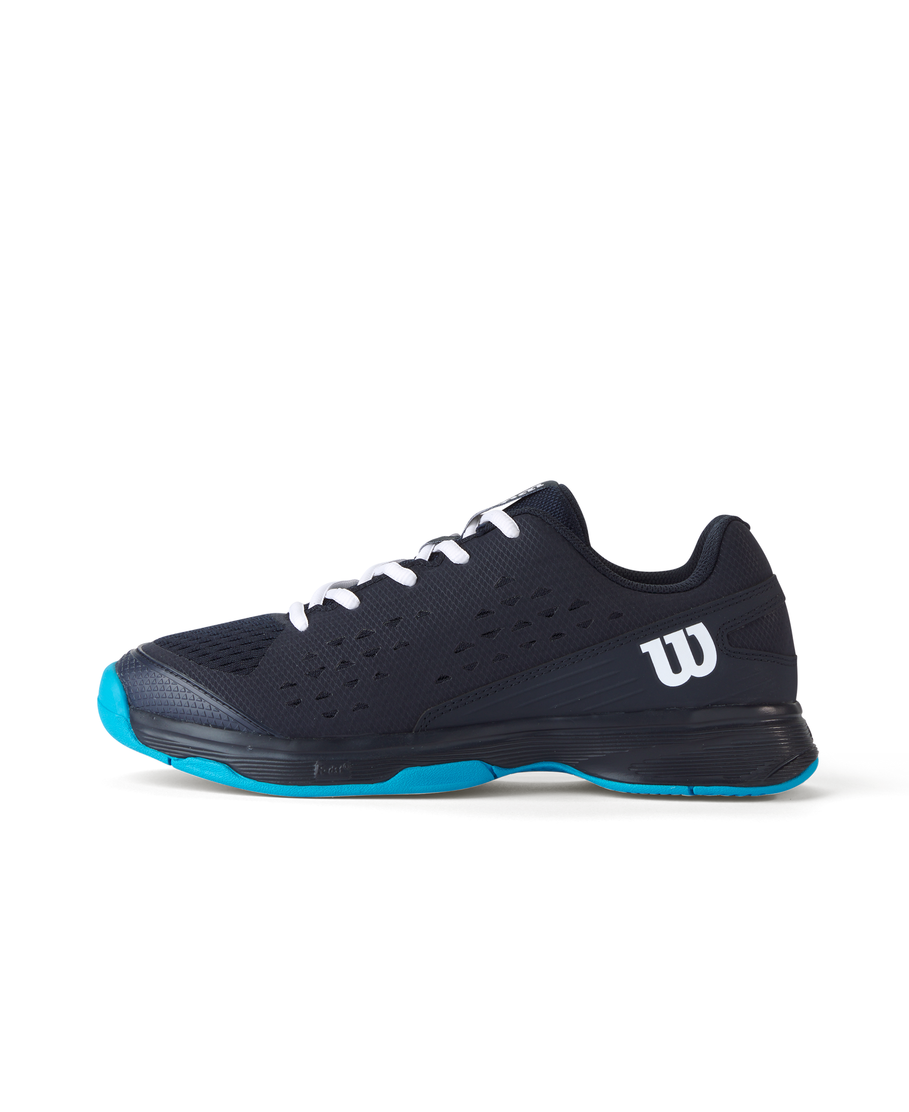 Wilson Rush Pro L Tennis Shoes Junior - Black/ Blue
