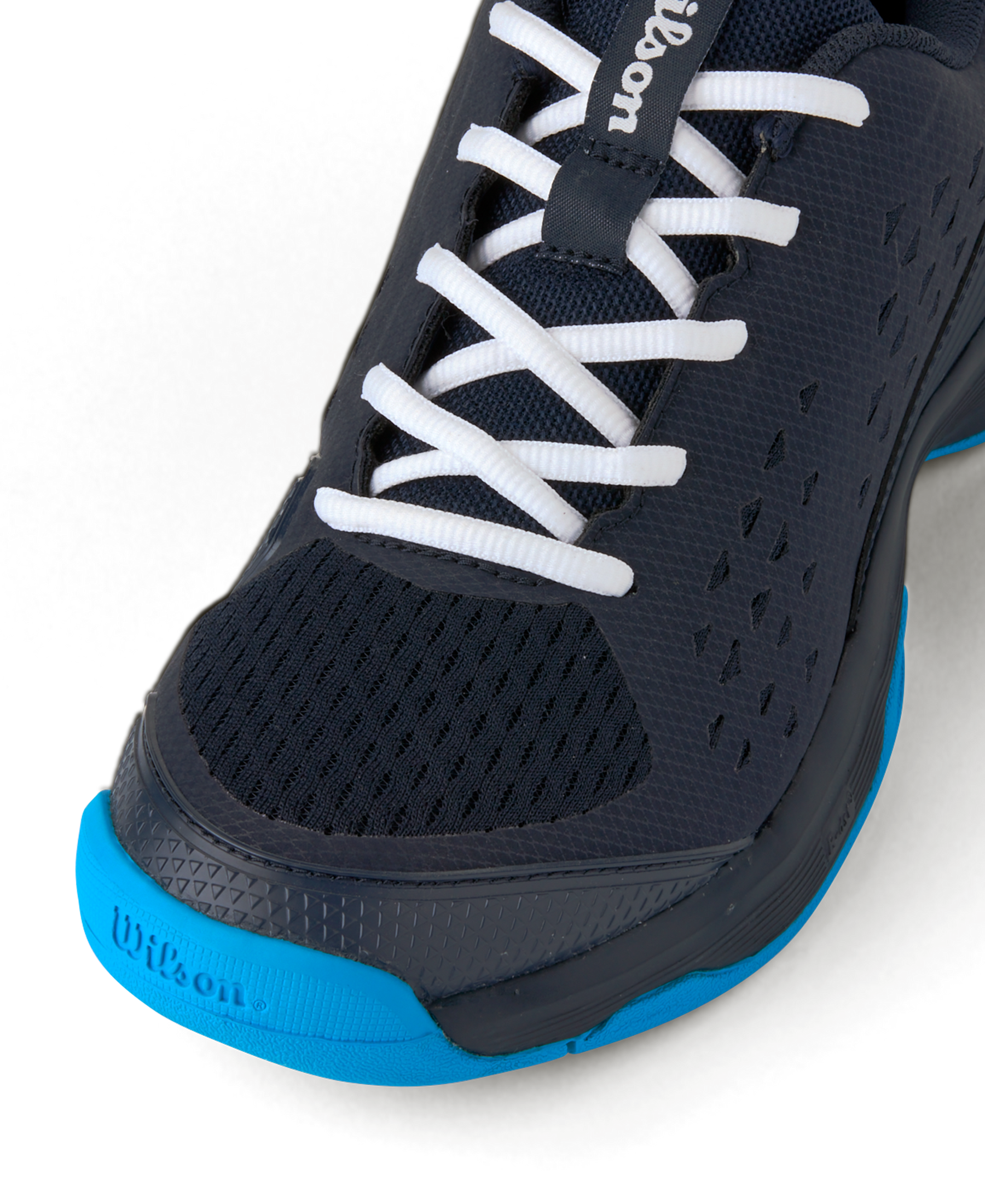 Wilson Rush Pro L Tennis Shoes Junior - Black/ Blue
