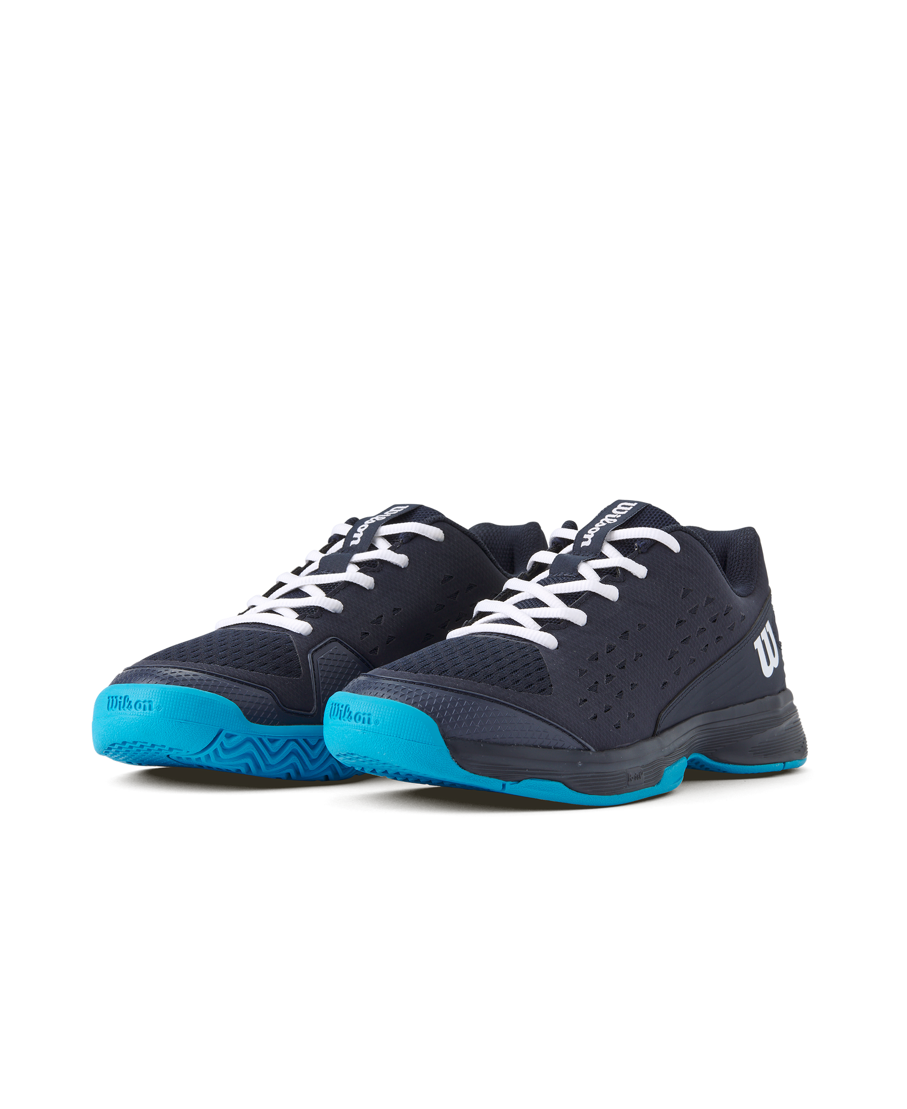 Wilson Rush Pro L Tennis Shoes Junior - Black/ Blue