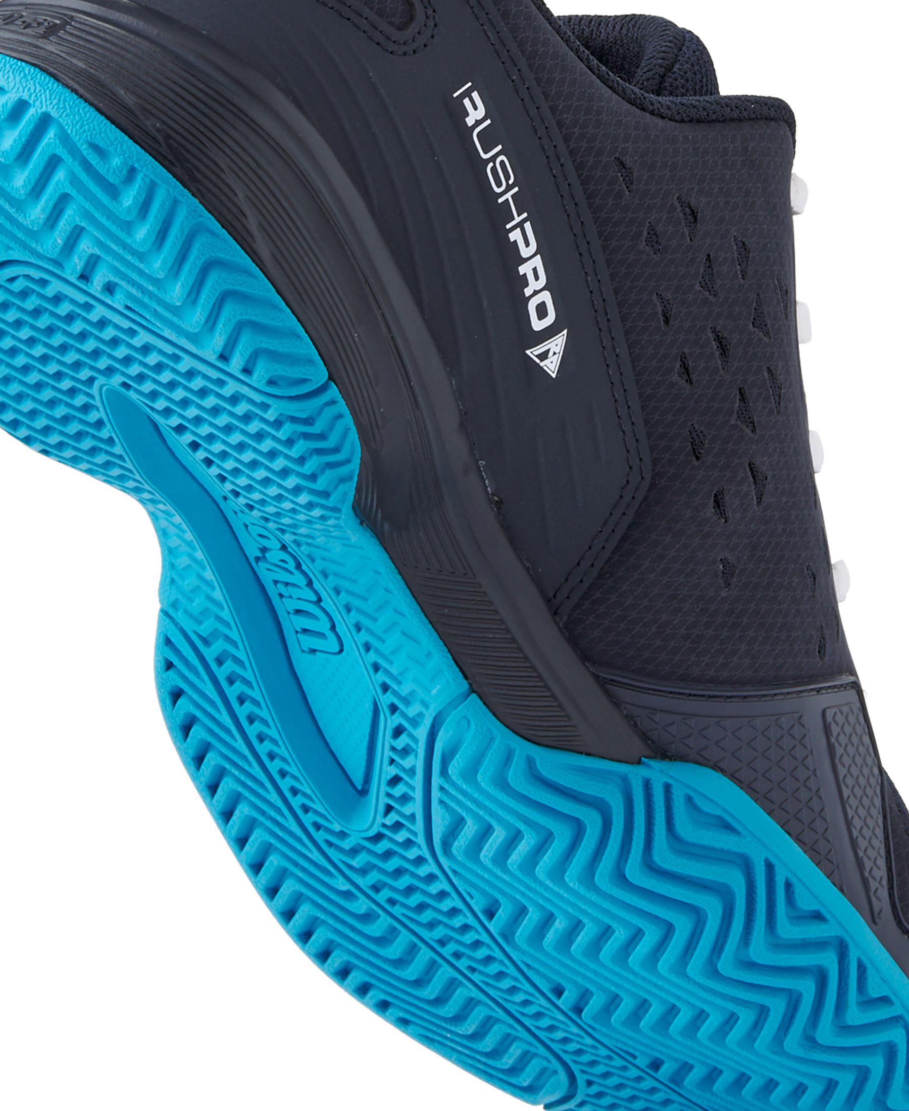 Wilson Rush Pro L Tennis Shoes Junior - Black/ Blue