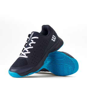 Wilson Rush Pro L Tennis Shoes Junior - Black/ Blue