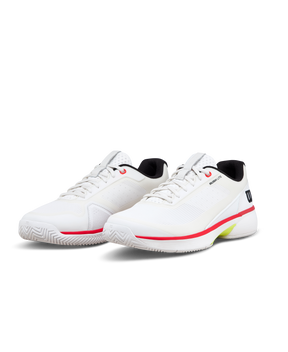Wilson Rush Lite 5 Tennis Shoe Men - White/Red Tennis Shoes Wilson