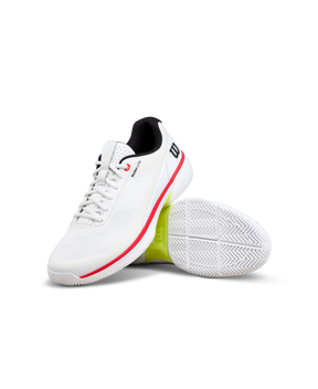 Wilson Rush Lite 5 Tennis Shoe Men - White/Red Tennis Shoes Wilson