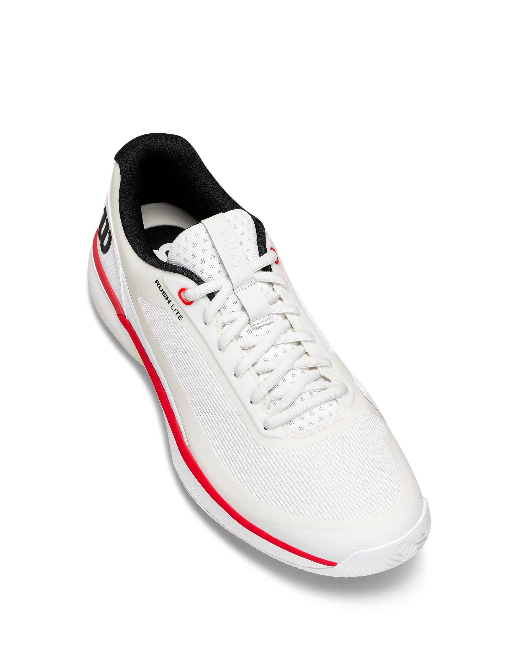 Wilson Rush Lite 5 Tennis Shoe Men - White/Red Tennis Shoes Wilson