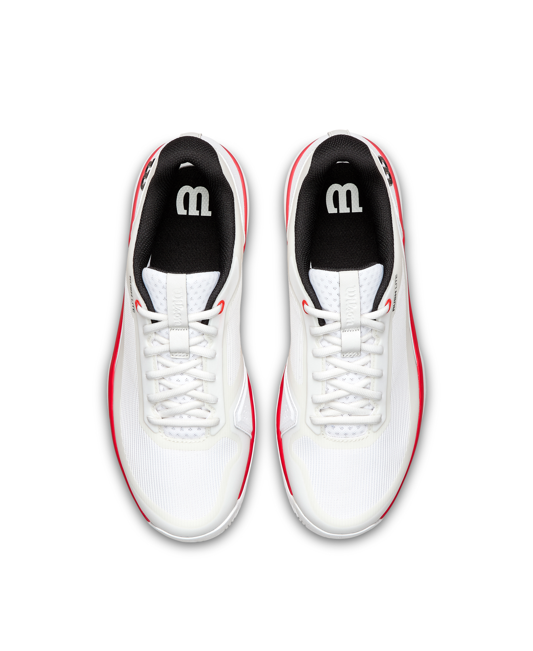Wilson Rush Lite 5 Tennis Shoe Men - White/Red Tennis Shoes Wilson