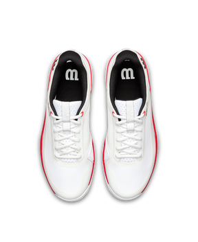Wilson Rush Lite 5 Tennis Shoe Men - White/Red Tennis Shoes Wilson