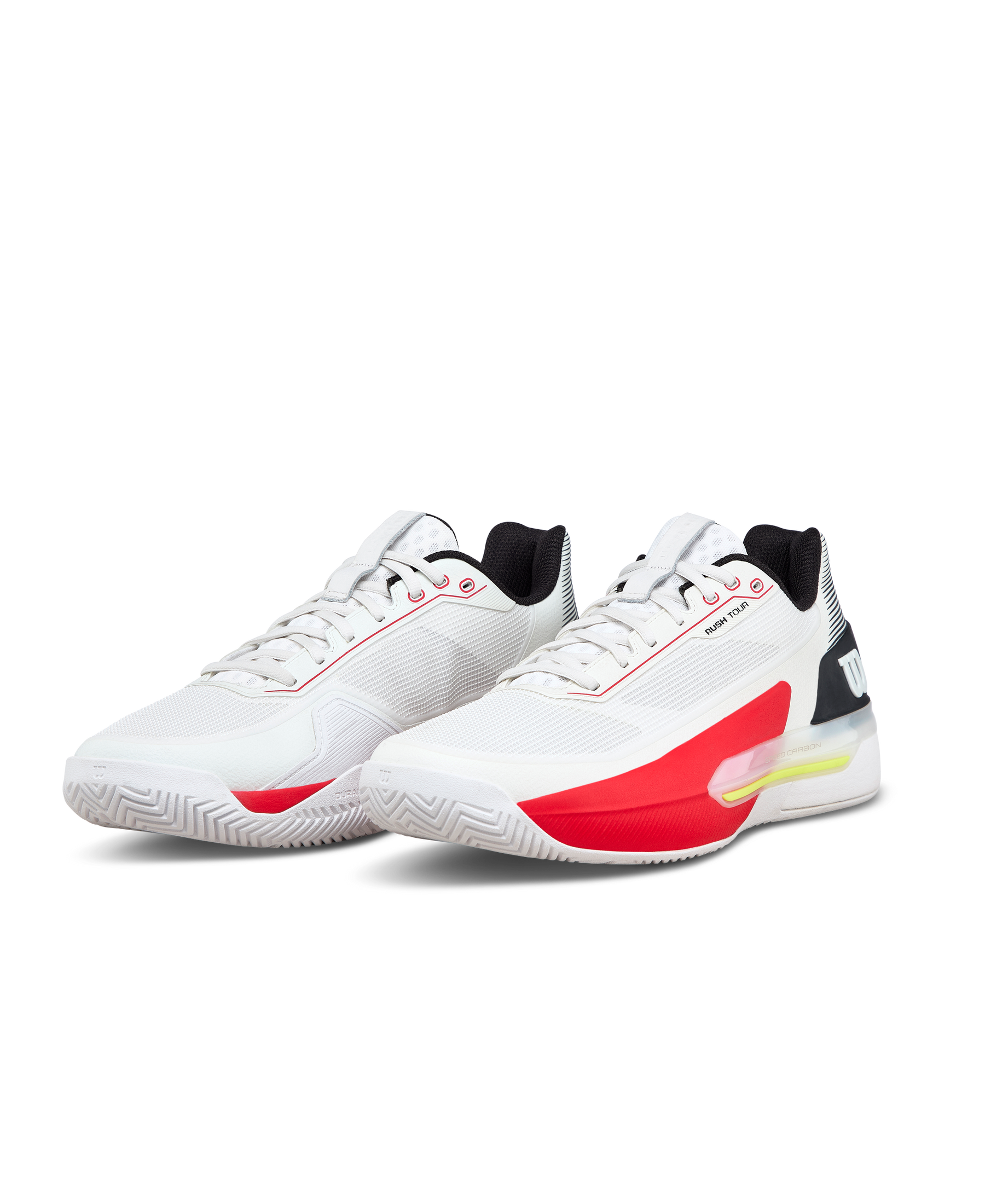 Wilson Rush Tour 5 Tennis Shoe Men - White/Red Tennis Shoes Wilson