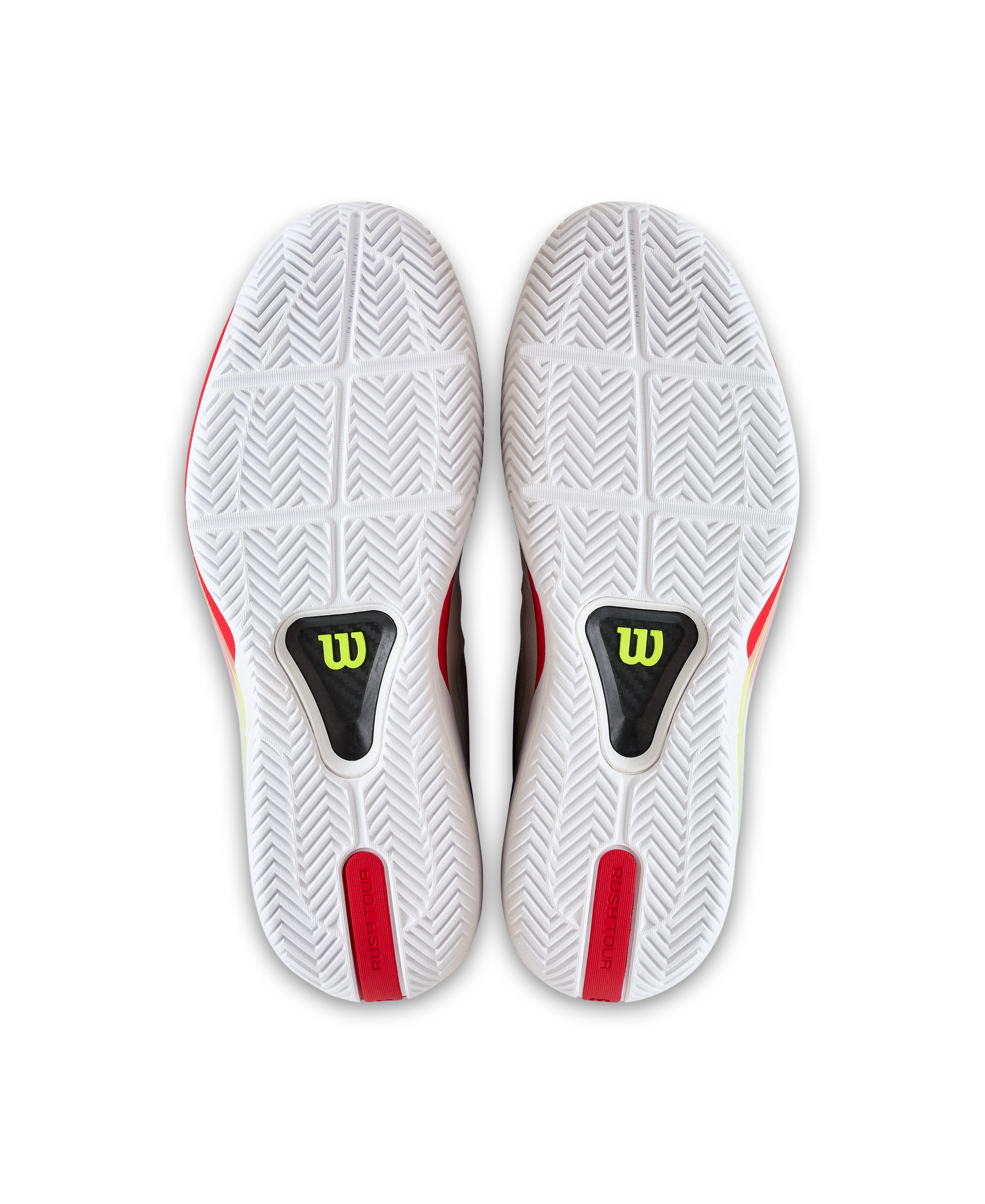 Wilson Rush Tour 5 Tennis Shoe Men - White/Red Tennis Shoes Wilson