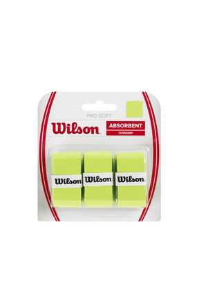 Wilson Pro Soft Overgrip 3 Pack - Lime