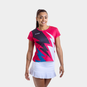 Aixo Bolt T-Shirt Womens (Pink) T Shirt Aixo