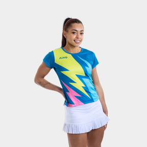 Aixo Bolt T-Shirt Womens (Pink) T Shirt Aixo